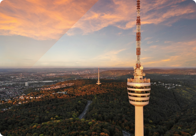 IBS ITsolutions Regional Verankert Ortschaft aus der Vogelperspektive, regionale Verankerung von IBS ITsolutions